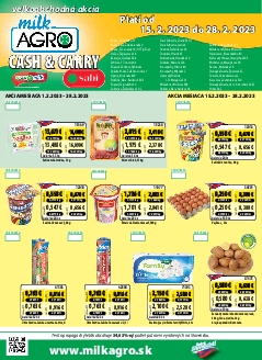 Milk Agro Cash & Carry leták od 15.2.2023