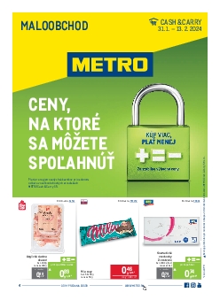 Metro leták Maloobchod od 31.1.2024
